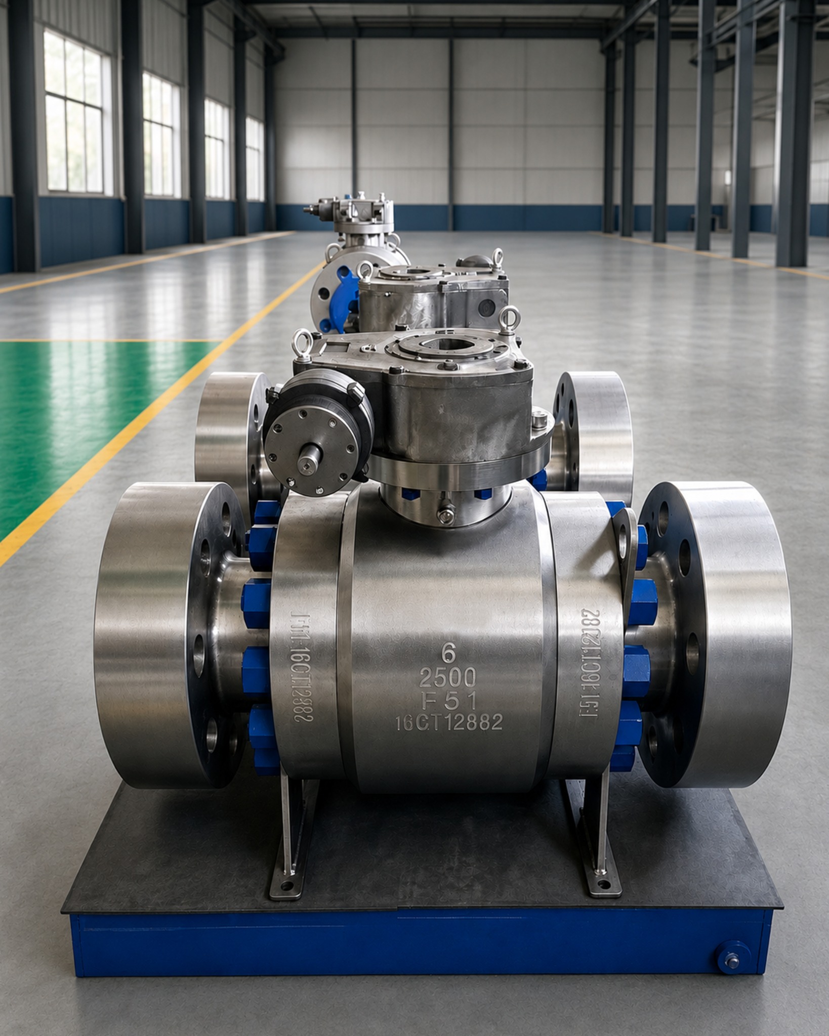 F51 Duplex Stainless Steel High Pressure Ball Valve for corrosive media