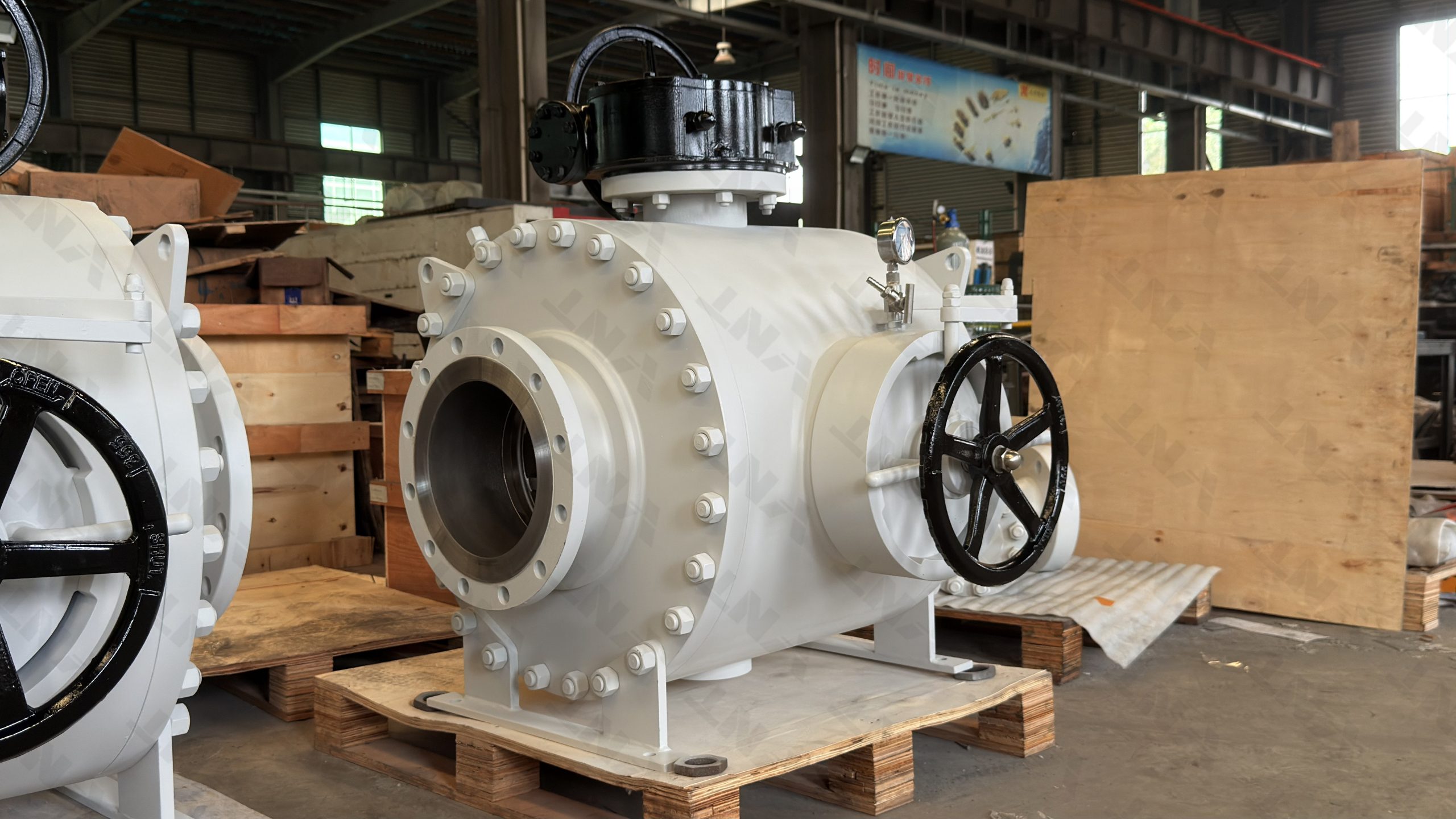 Pipeline pig valve detail view A105 carbon steel pigging valve