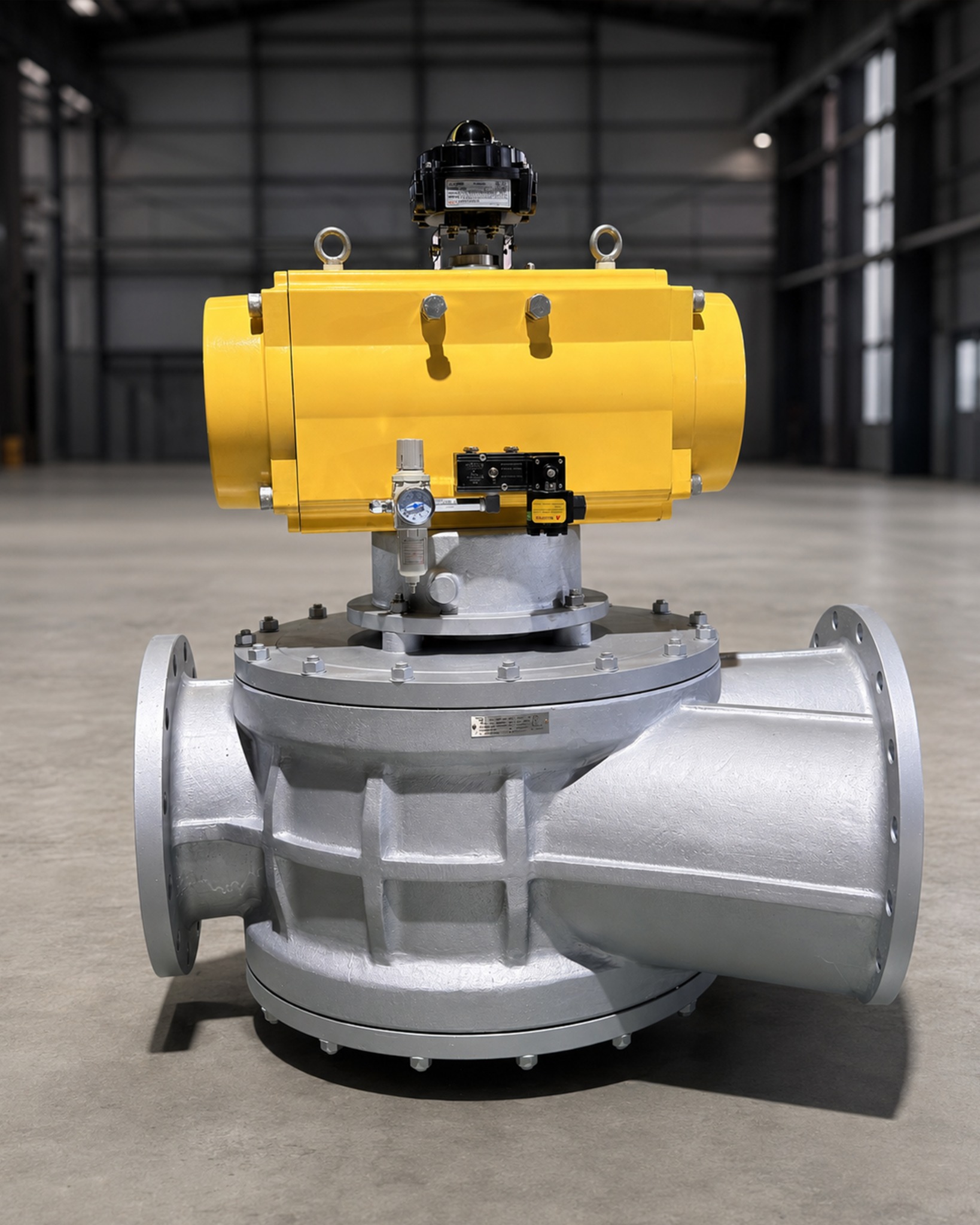 Pneumatic slurry valve for particulate and abrasive media service