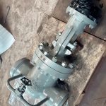 Cast steel parallel double disc gate valve with gear operator