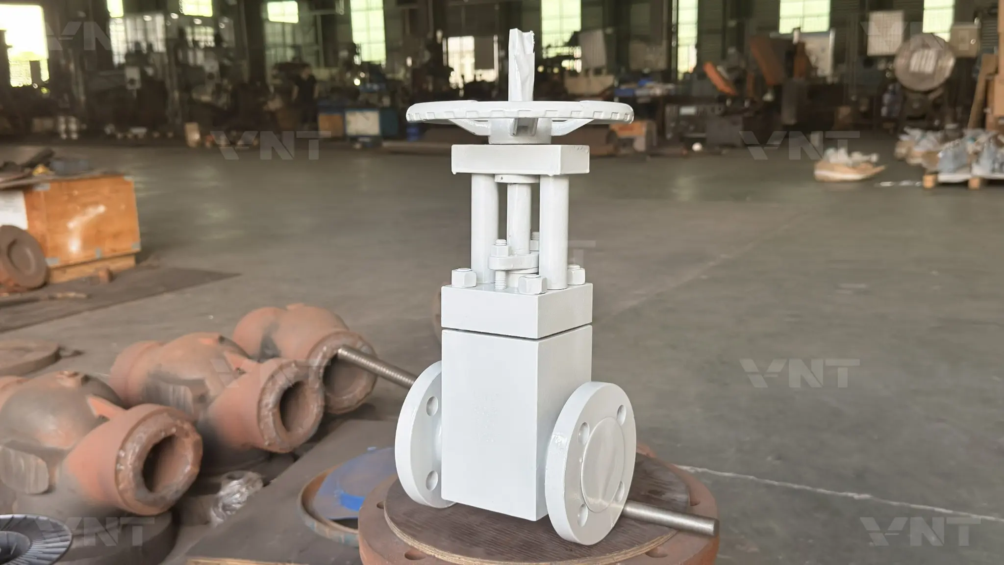 Finished A105 forged steel parallel double disc gate valve