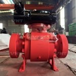 API 6A Ball Valve API 6A ball valve with gear operator - front view