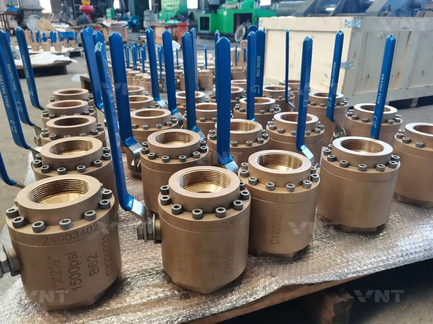 Brass Ball Valves in Production