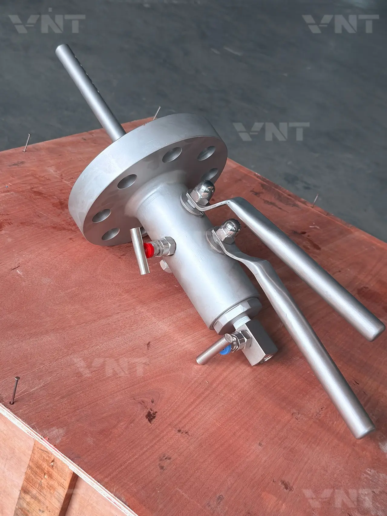 DBB ball valve manual operator top view