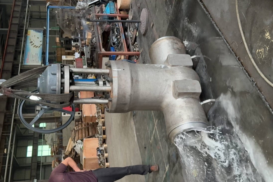 DN300 PN100 power station gate valve API 598 pressure-test stage