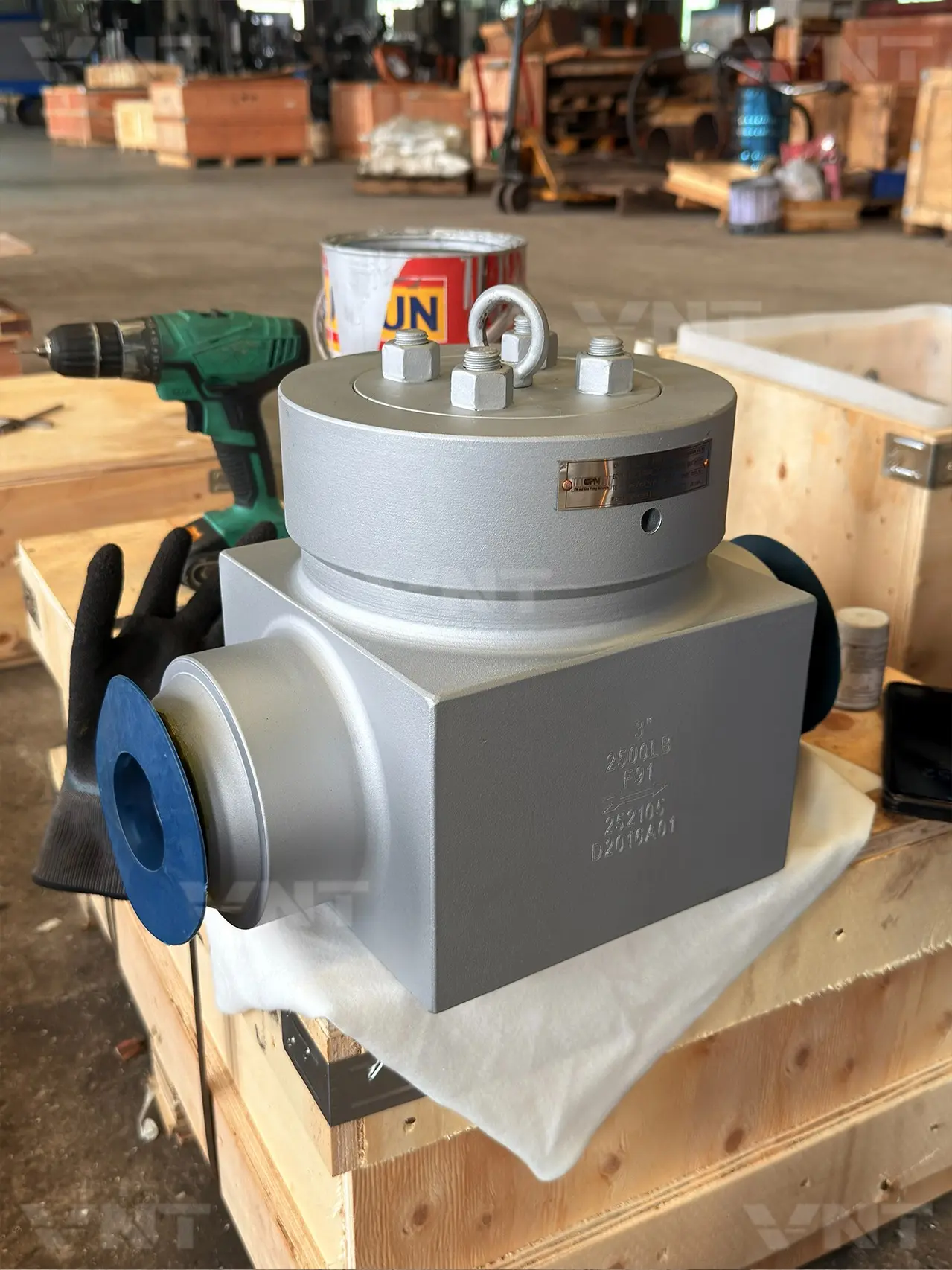 Class 2500 Forged Steel Self-Sealing Check Valve Class 2500 forged steel self-sealing check valve factory view