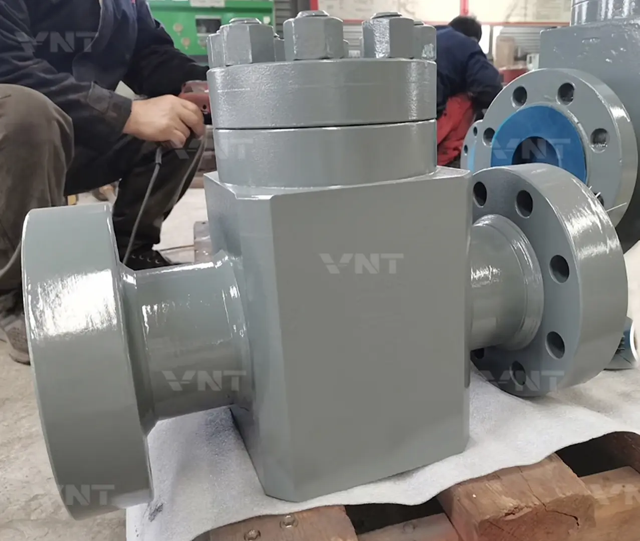 Piston check valve workshop view