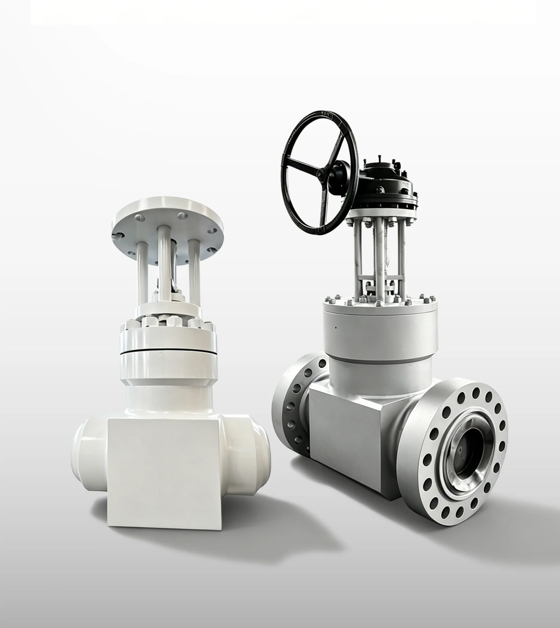 Industrial gate valve for high-pressure service