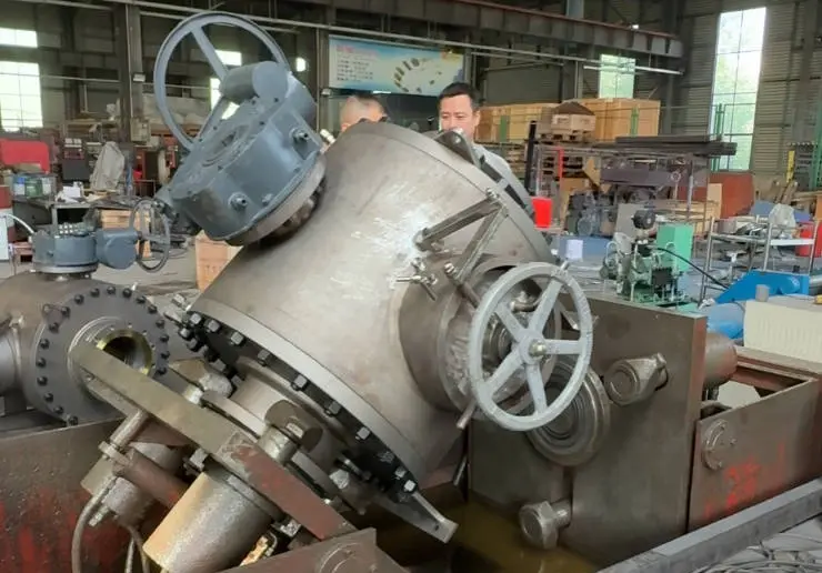 10 inch Class 300 A105 pigging valve workshop assembly