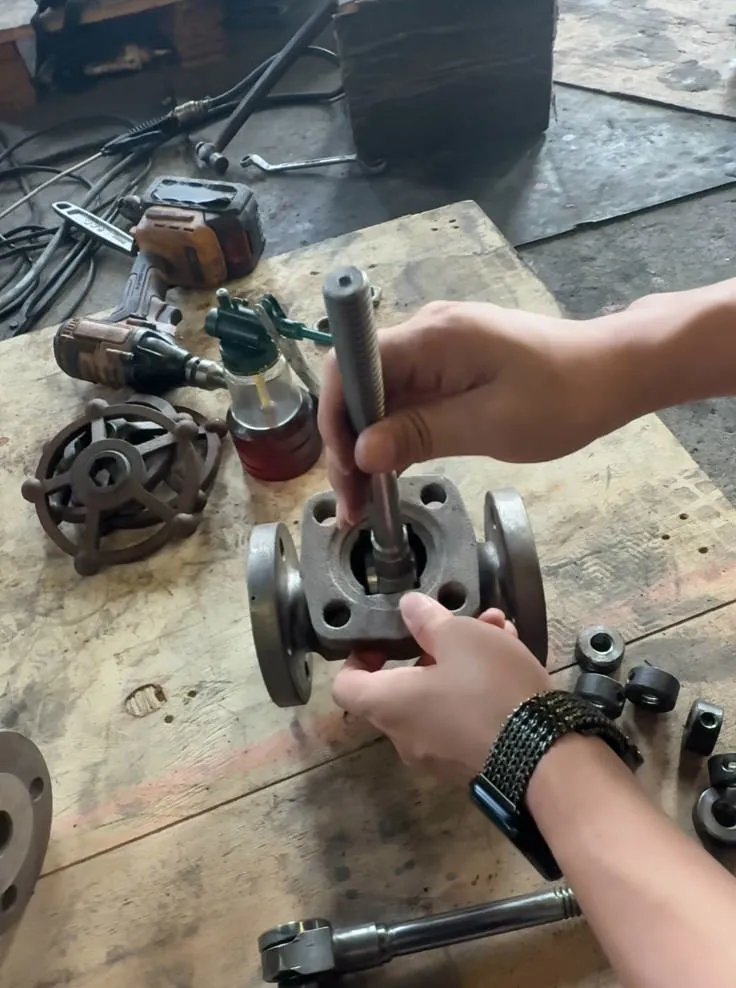 Gate valve internal assembly positioning