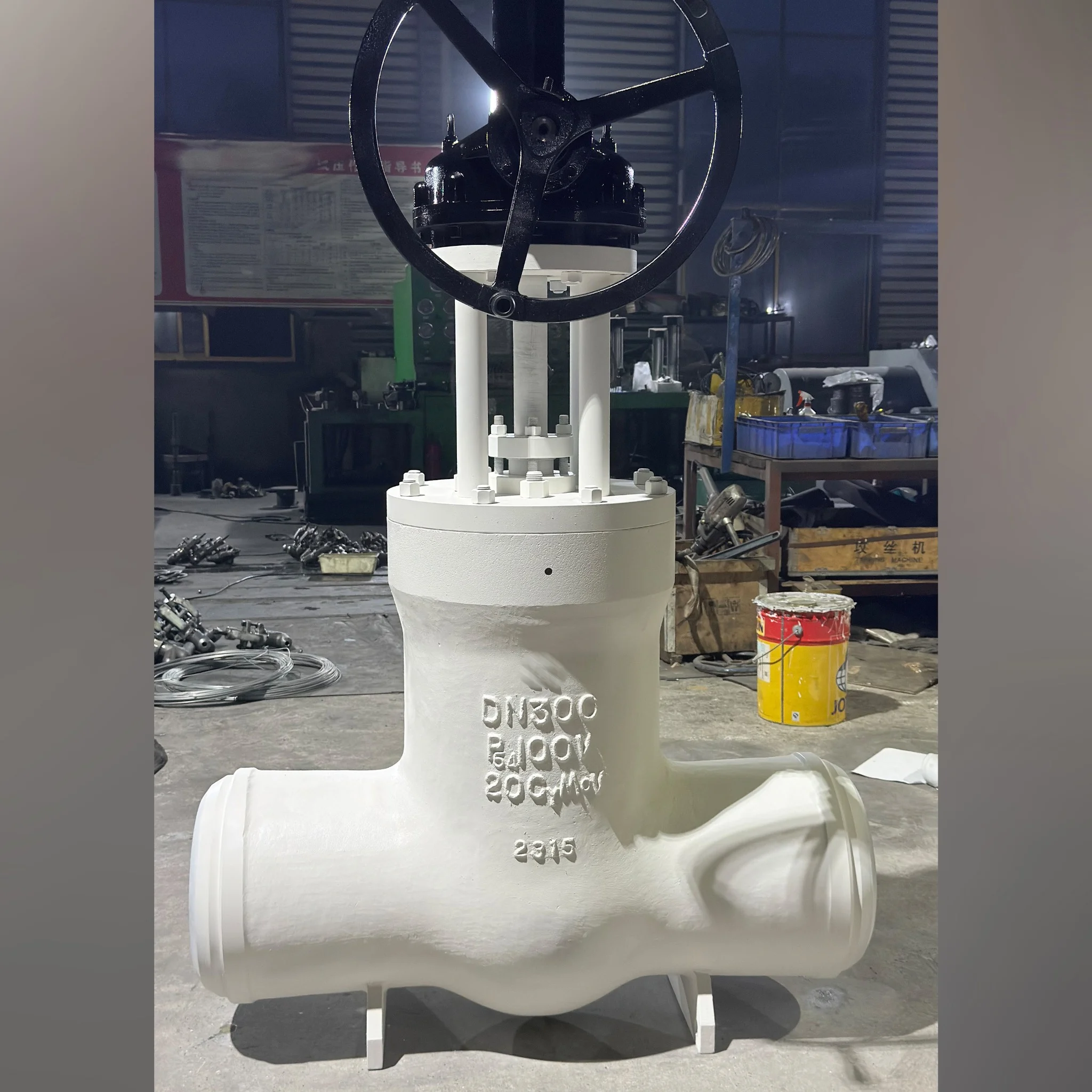 DN300 PN100 20CrMoV power station gate valve manufacturing case
