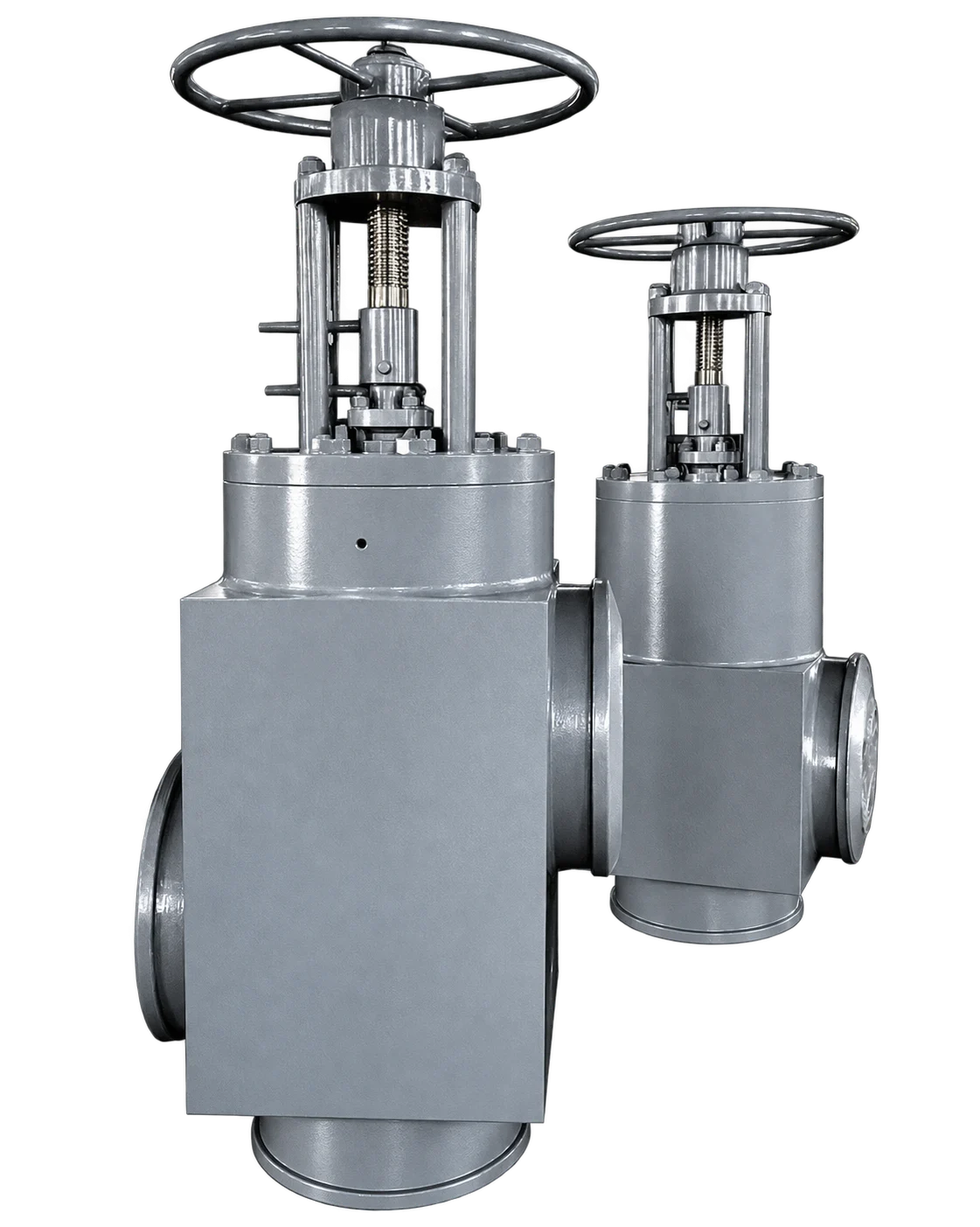 High-pressure feedwater heater inlet and outlet isolation valve set