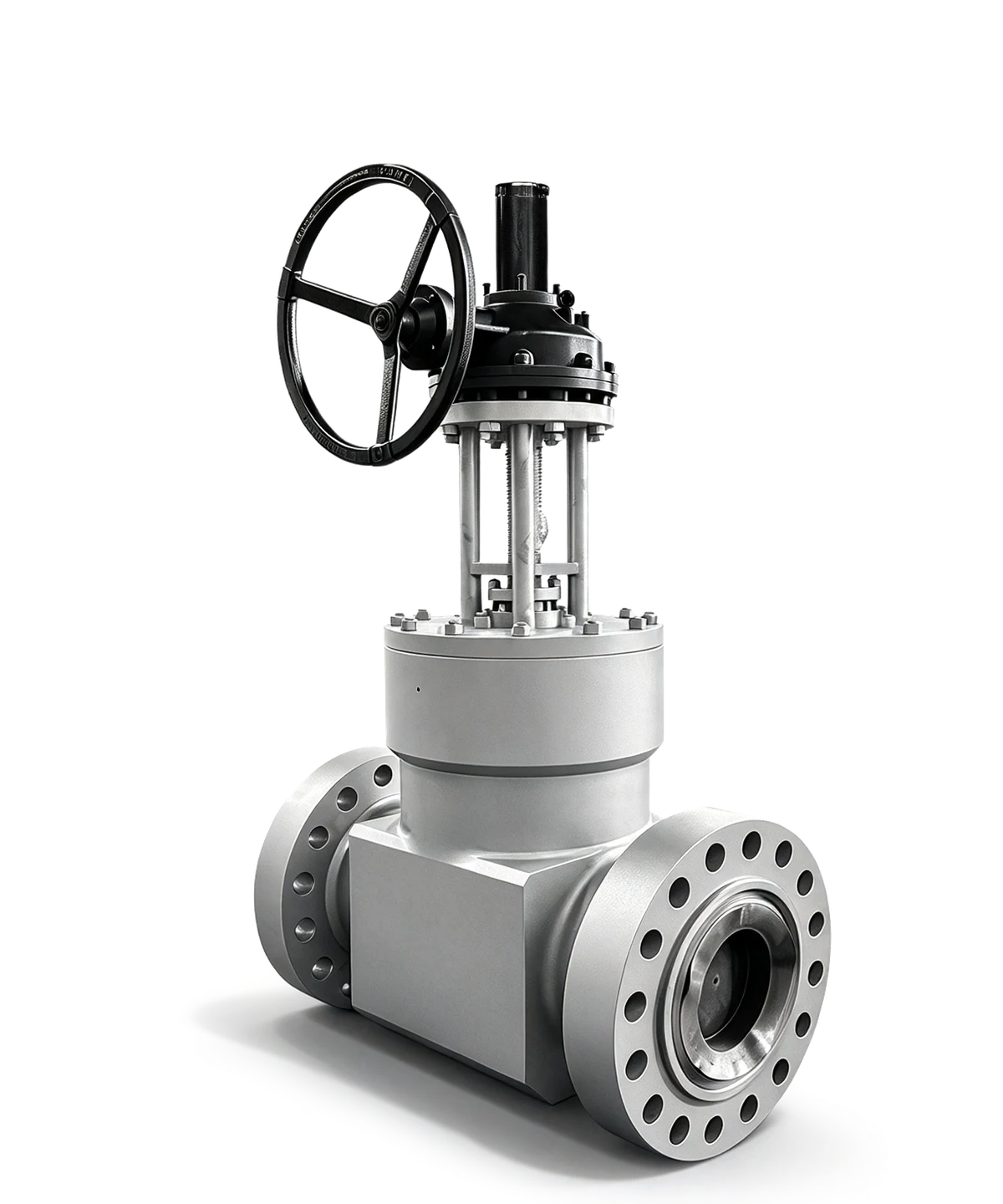 Vornet high-pressure forged steel pressure seal gate valve with flanged ends and handwheel
