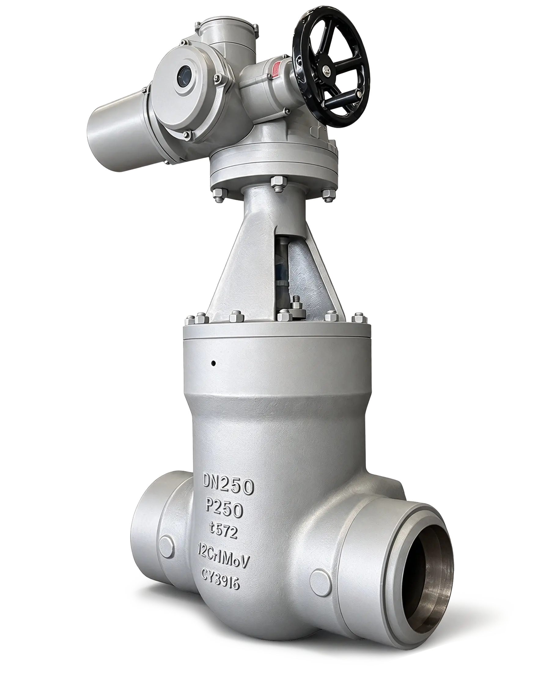 WC6 WC9 C12A pressure seal parallel double-disc gate valve with electric actuator